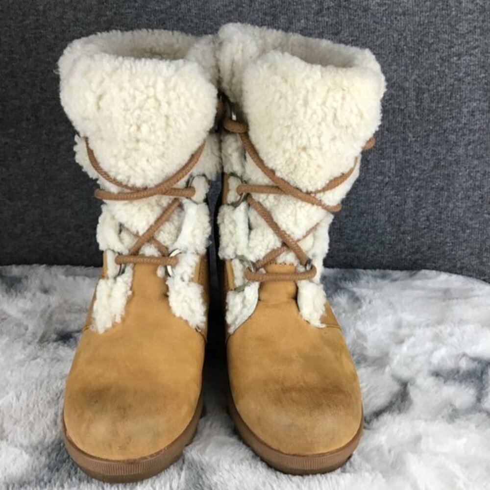 Sorel Women’s Joan of Arctic 2‎ Wedge Shearling Waterproof Snow Boot Size 8.5 - Picture 3 of 10